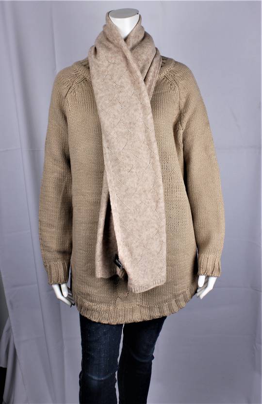 ALICE & LILY super soft winter knit scarf beige STYLE: SC/4882BEI ALSO AVAILABLE IN BLACK SC/4882BLK
